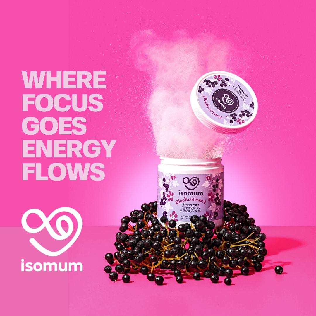 ISOMUM HydroMighty - energy and wellness drink for expecting and new mums.